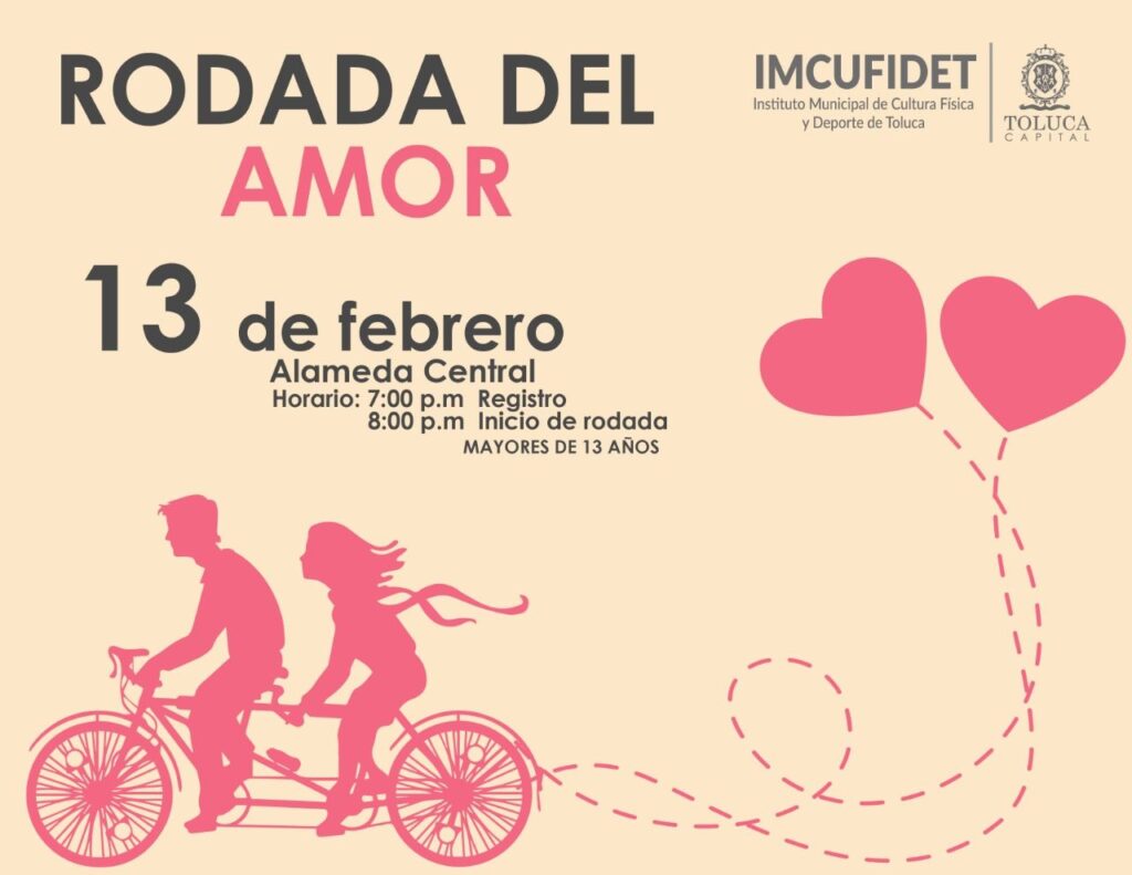 Invita Toluca a festejar el día del amor y la amistad con activación física