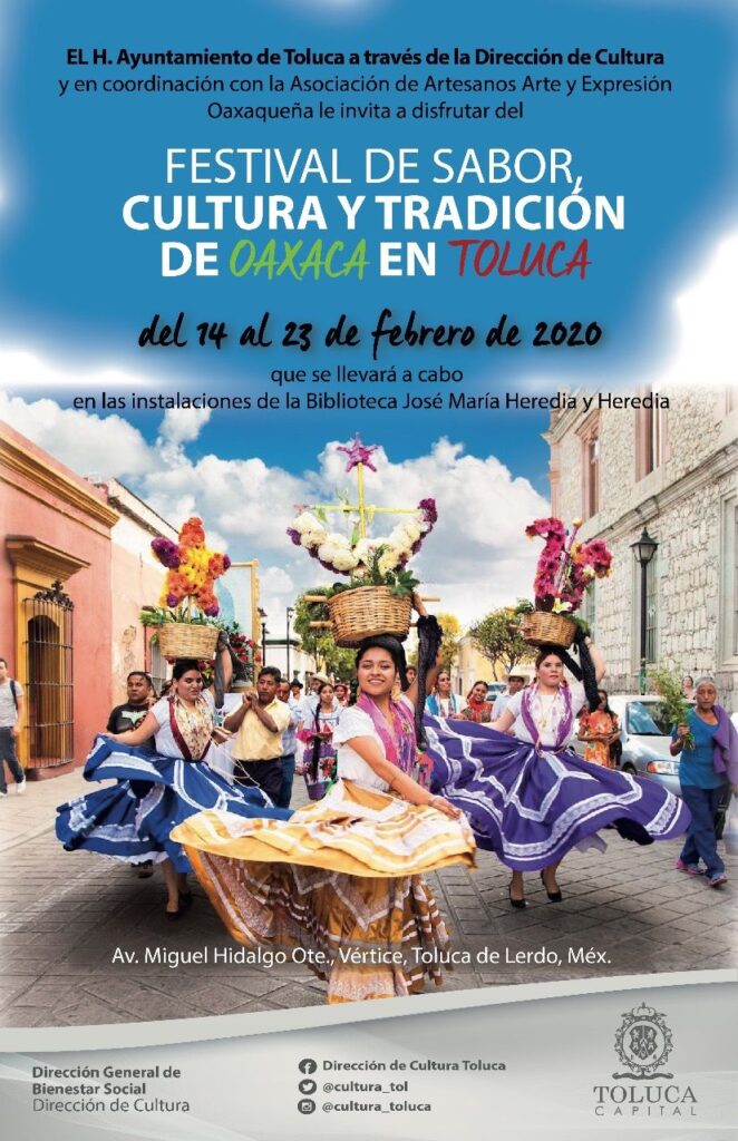 Chicos y grandes disfrutarán del Festival de Sabor, Cultura y Tradición de Oaxaca en Toluca