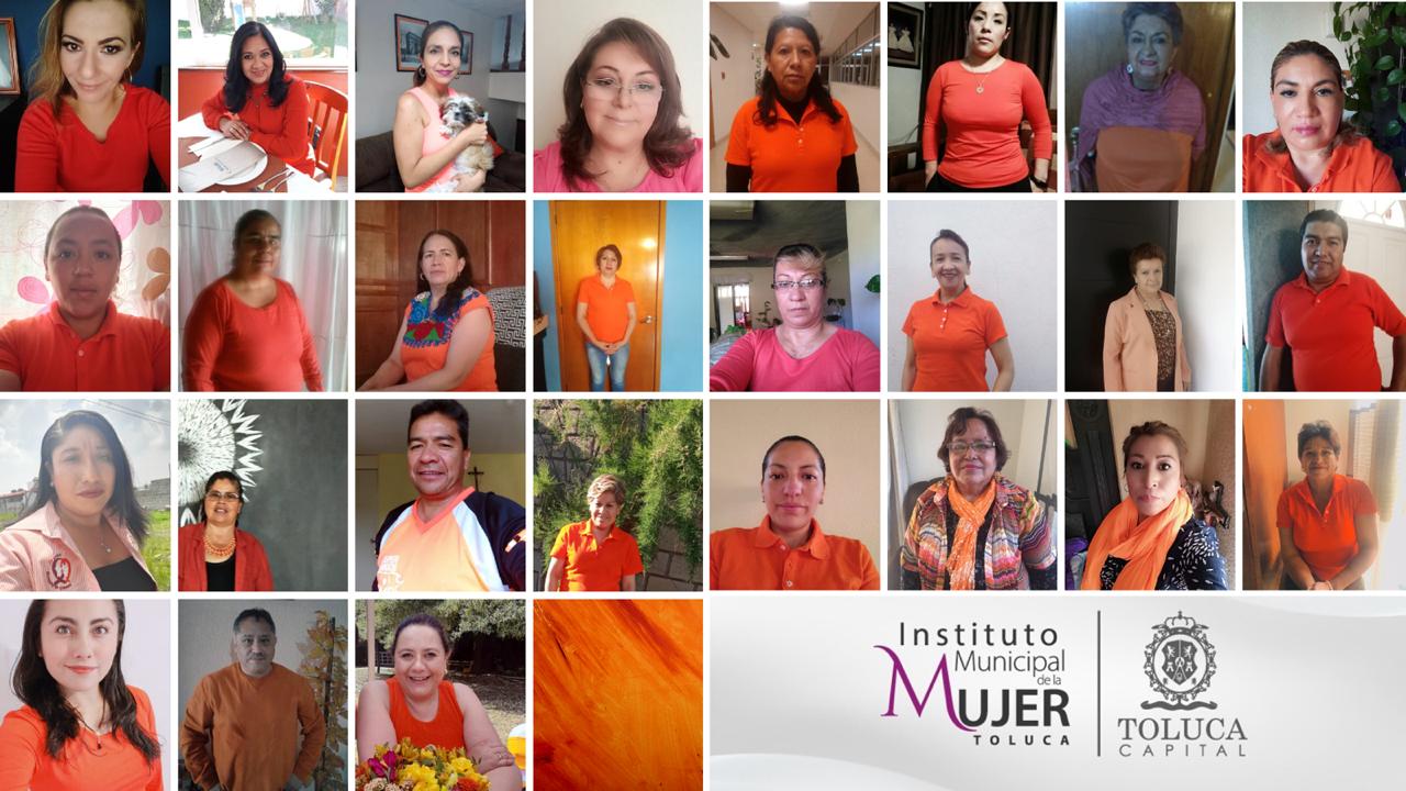 Día naranja en Toluca: por una sociedad equitativa y libre de violencia a mujeres y niñas