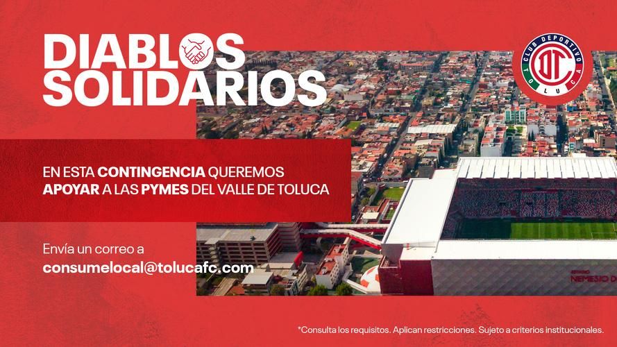 Se suma Toluca FC al apoyo al consumo local
