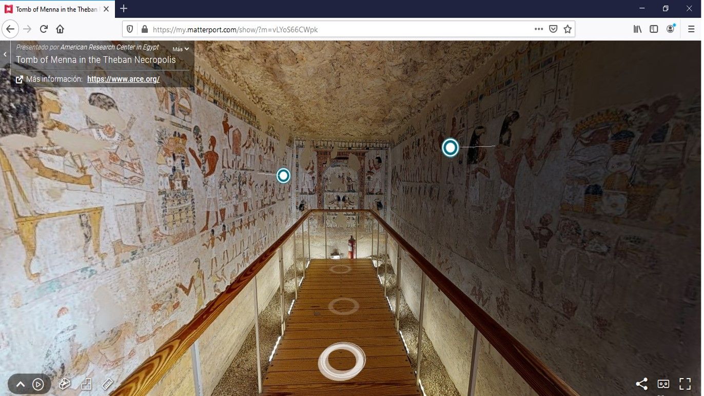 Primer recorrido virtual en las tumbas egipcias