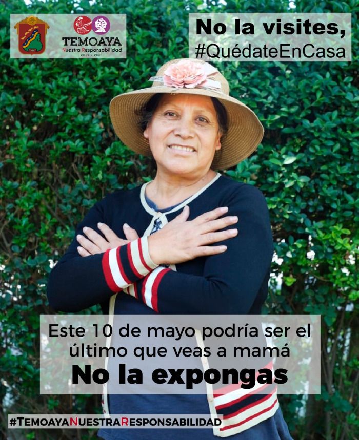 #NoExpongasAMamá, Temoaya busca Día de la Madre sin Covid-19