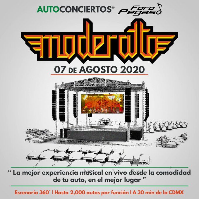 Moderatto anunciá el regreso a los escenarios con el primer “auto-concierto” en Foro Pegaso.