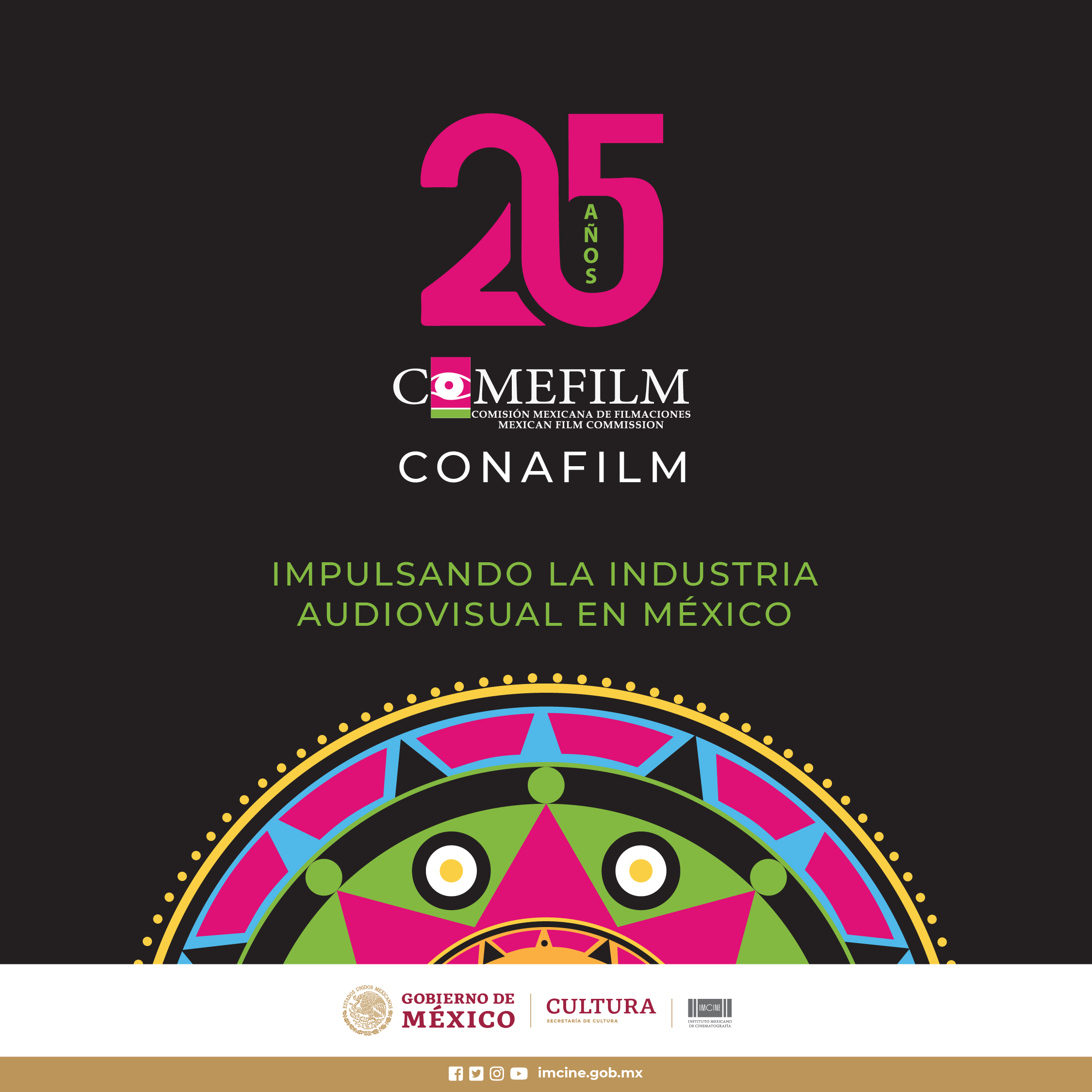 Imcine celebra 25 años de impulso a la industria audiovisual de la Comefilm